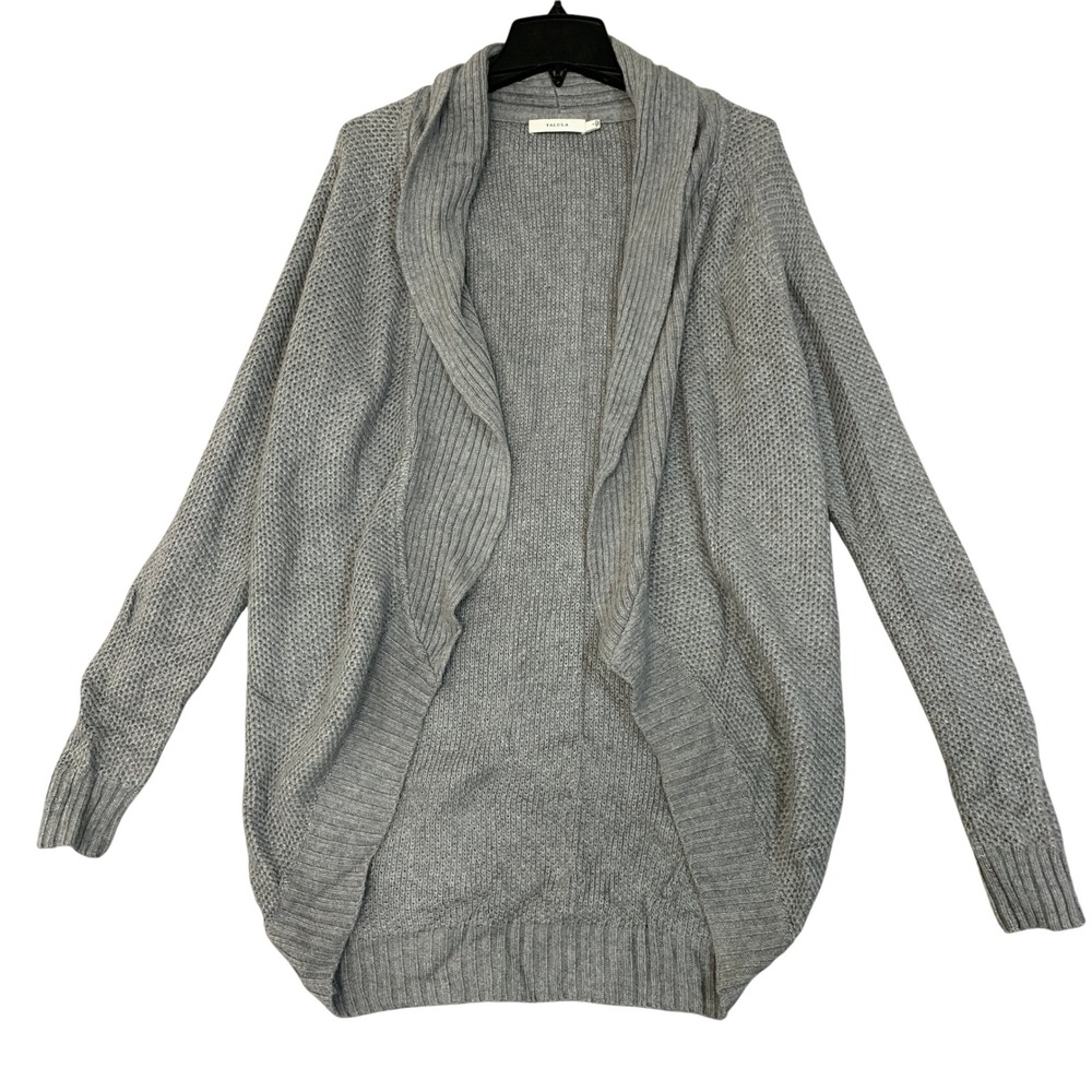 Talula Women's S Gray Open Front Cardigan Sweater Cashmere Angora Blend